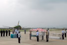Repatriation ceremony held for US servicemen’s remains 