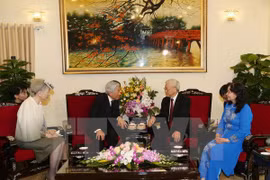 Party leader receives Japanese Emperor Akihito