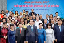 President Tran Dai Quang praises overseas Vietnamese’s contributions