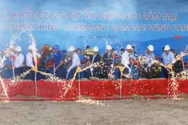 Wind power plant built in Ninh Thuan