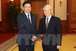 Party chief requests stronger Vietnam-Laos trade, connectivity 
