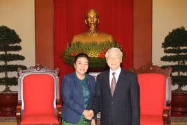 Party chief meets Lao Party official for external relations