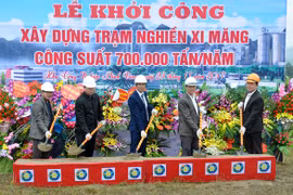Construction on cement grinding station begins in Ha Giang