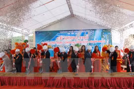 Temporary floating bridge built to boost Vietnam-China border trade