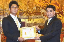 Japanese diplomat honoured for boosting Hanoi-Japan ties