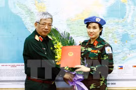Vietnam sends first female officer to UN peacekeeping mission