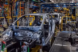 Registration fees for domestically produced and assembled cars shall be halved for three months, from September to November this year. (Photo: VNA)