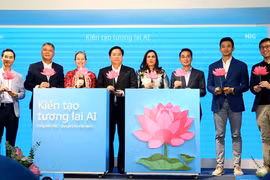 At the launch ceremony of an comprehensive initiative that promotes the development of artificial intelligence (AI) in Vietnam on July 11. (Photo: VNA)