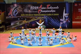 At the opening ceremony of the 2024 Asian Taekwondo Championships held in central city of Da Nang on May 16. (Photo: VNA)