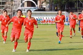 U17 Vietnam team are ready for the AFC U-17 Asian Cup qualification. (Photo: VFF) 