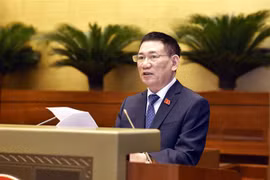 Minister of Finance Ho Duc Phoc speaks at the event (Photo: VNA)