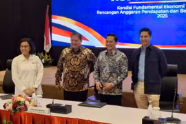 At a press conference on the Current Economic Fundamental Conditions and the 2025 2025 state budget draft in Jakarta, on June 24, 2024. (Source: ANTARA/Bayu Saputra/rst) 