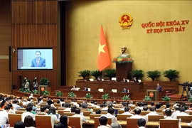 At the opening ceremony of the question-and-answer activity in Hanoi on June 4, held as part of the 15th National Assembly's 7th session. (Photo: VNA)