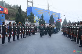 The rehearsal held at at Pahang Border Gate (Source: qdnd.vn)