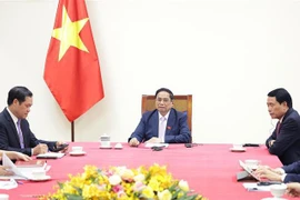 Prime Minister Pham Minh Chinh at his May 22 phone conversation with Dutch Prime Minister Mark Rutte. (Photo: VNA)