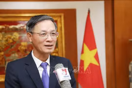 Phan Minh Chien, Chargé d'affaires at the Vietnamese Embassy in Laos (Photo: VNA)