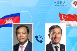 Cambodia, Singapore vow to strengthen ASEAN's centrality
