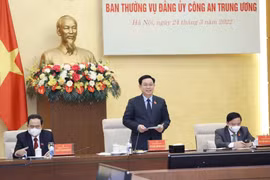 NA leader works with Central Public Security Party Committee on law-building activities