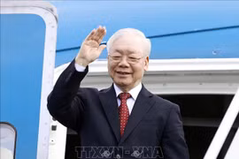 Party General Secretary leaves on visit to China