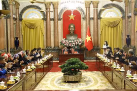 Vice President meets outstanding ethnic minority people in Lao Cai