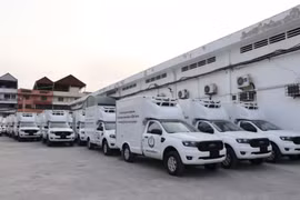 Cambodia donates more refrigerated vaccine transport vehicles to Laos