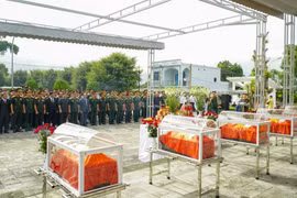 Dien Bien holds reburial service for fallen Vietnamese soldiers