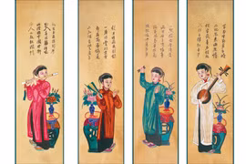 Quartet scroll exhibition underway at National Fine Art Museum