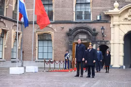 Welcome ceremony held for PM Pham Minh Chinh in Netherlands