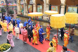 New Year royal rituals re-enacted at Thang Long Imperial Citadel