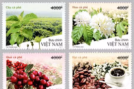 Vietnam issues coffee aroma postage stamps