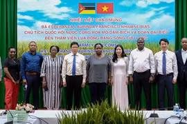 Mozambican guests visit Mekong Delta rice research institute