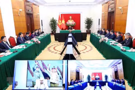 Vietnamese, Cuban Party officials hold talks