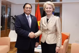 PM meets foreign leaders, partners in Brussels