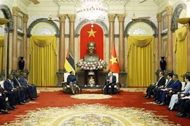 President hosts Mozambican Assembly President in Hanoi