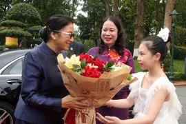 Vietnamese, Lao Vice Presidents hold talks