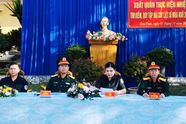 K53 team of Kon Tum begins dry-season search for Vietnamese soldiers' remains in Laos