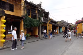 Ancient city limits cars traffic in Old Quarter area