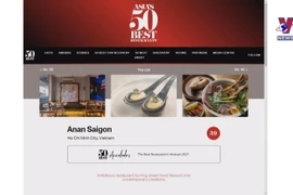 Vietnamese restaurant named among Asia's best