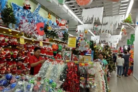Saigon streets sparkle in the buildup to Christmas