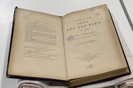 Old Vietnamese publications in Romanized script on display in Paris