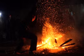 Fire dancing festival reenacted in Dien Bien province