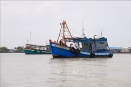 All fishing vessels of Mekong Delta province of Kien Giang' are equipped with vessel monitoring system. (Photo: VNA)
