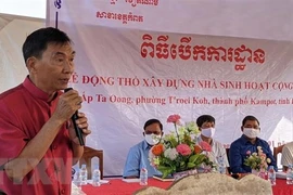 Work begins on communal house for Vietnamese-Cambodians in Kampot