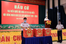Ba Ria-Vung Tau: Early voting held for soldiers, fishermen