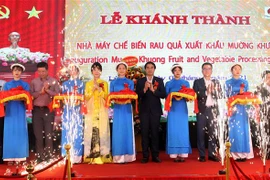 Large farm produce processing factory inaugurated in Lao Cai