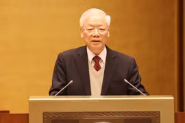 Party chief highlights resolve to develop modern diplomacy with “Vietnamese bamboo” characters 