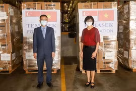Vietnamese Embassy in Singapore receives first batch of aid from Temasek Foundation 