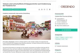 Credendo: Vietnam continues successful economic story beyond a contained pandemic