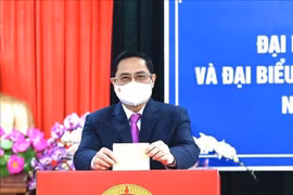 Prime Minister Pham Minh Chinh casts ballots in Can Tho