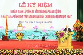 Party leader attends celebration of Hung Yen province’s 190th founding anniversary 
